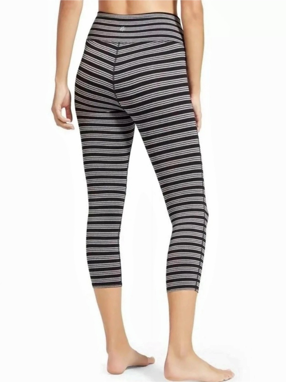Athleta Striped Cropped Leggings